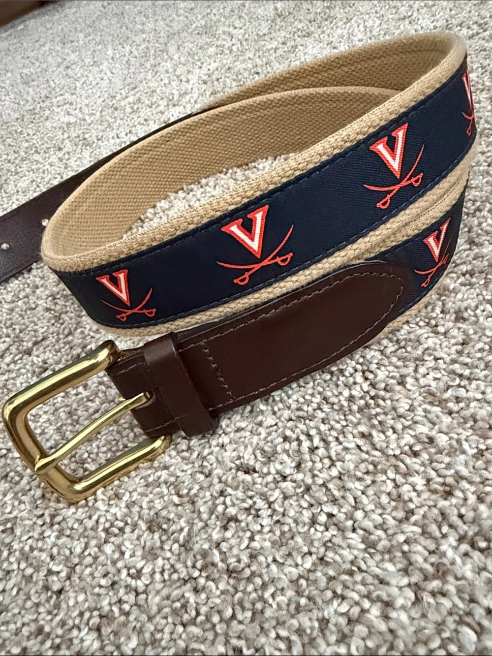 Vineyard Vines UVA Virginia Belt